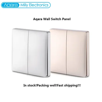 

Aqara Wall Intelligent Linkage Light Control Switch Panel Zero Fire Double Key Version