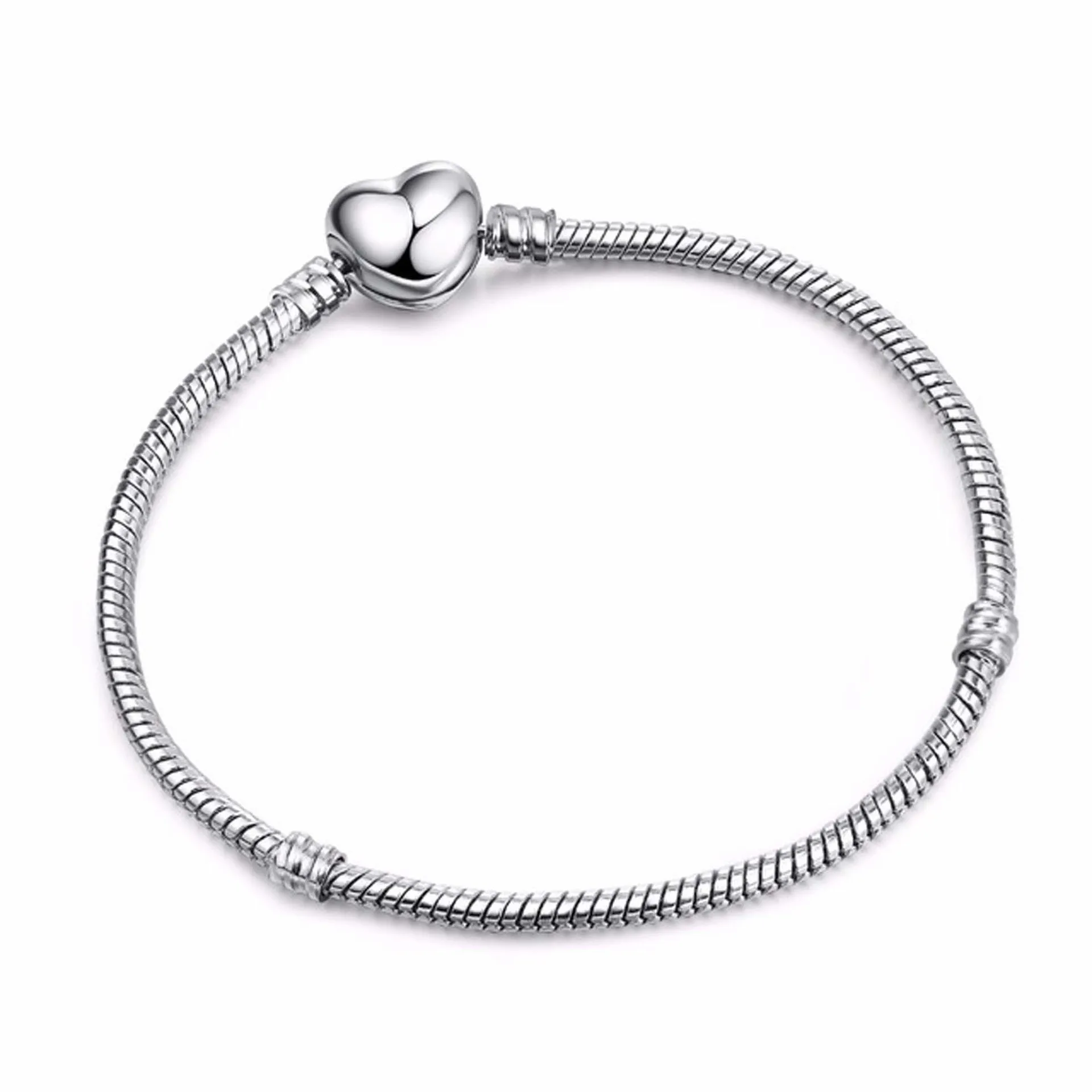 3 мм Шарм цепь со змеей Fit Pandora талисманы серебро браслет ювелирные изделия Berloque Mary Poppin Bijoux Sieraden Черная пятница - Окраска металла: 8