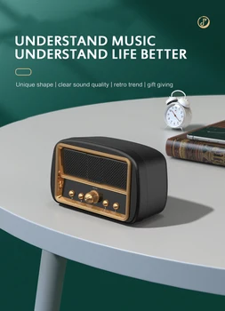 

New HM13 RETRO TV MINI TV Bluetooth Speaker Built-in Subwoofer Wireless Bluetooth Small Stereo Hands-free