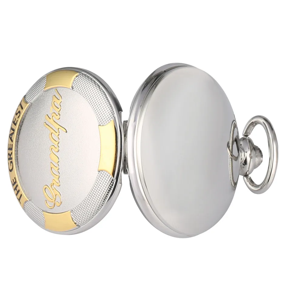 Серебряные карманные часы в стиле панк с золотой цепочкой, кварцевые карманные часы с римскими цифрами и круглым циферблатом, подарки на день рождения