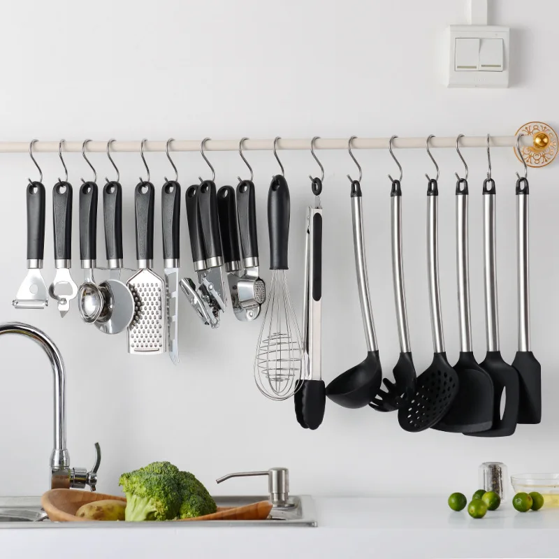 

Cross Border Amazon Multi-functional Kitchen Gadgets Cooking Silica Gel Kitchen Ware Spatula Bottle Opener 16 Pieces Set