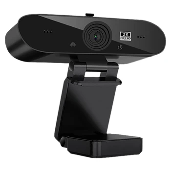 

Webcam 2K Ultra-Clear Computer Camera USB Driver-Free Live Camera 4MP Built-in Microphone with Privacy Protection