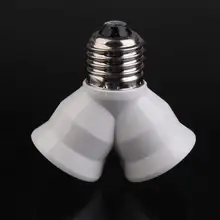 Цоколь E27 светильник Лампа патрон 1-2 сплиттер адаптер конвертер гнездо