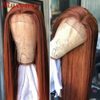 

150 Density Brown Colored Lace Front Human Hair Wigs For Black Women 13x6 Deep Part Long Straight Brown Human Hair Wig Remy