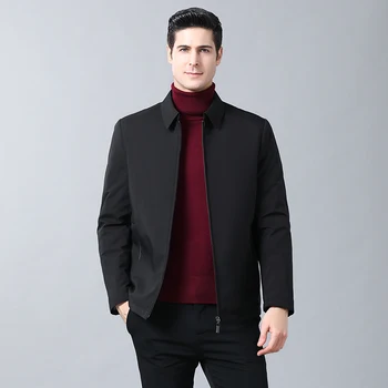 

Brand Winter Jacket Men Clothes 2018 Casual Turn-down Collar Fashion Winter Coat Men Parka Outerwear Warm Slim fit 4XL