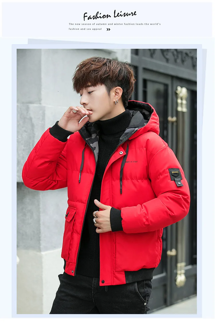 New Style Cotton-padded Clothes Male Winter Korean-style Short Thick Winter Popular Brand Cotton-padded Jacket Sub-Winter Slim F