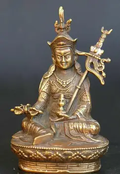 

5" Collect Chinese Fengshui Buddhism Bronze Mammon Money Wealth God Statue
