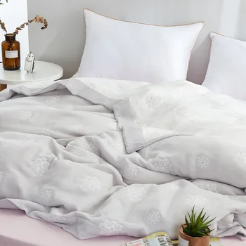 

Spring Autumn Towel Quilt Air Conditioning Blanket Thickened Japanese Adult Blanket Sofa Blanket Soft Comfortable