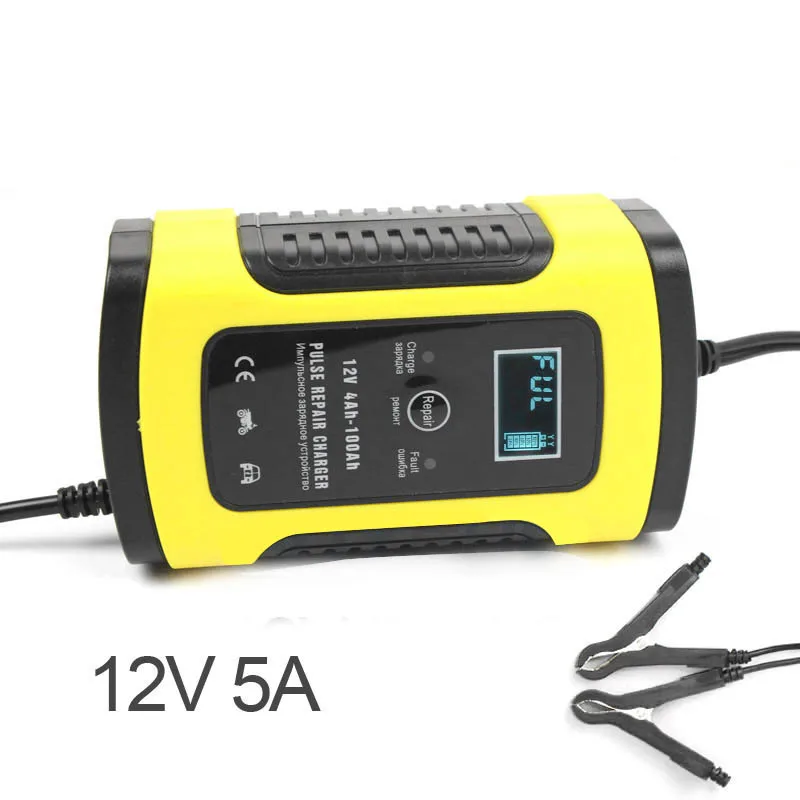 12V 5A импульсный ремонт Зарядное устройство с ЖК-дисплей Дисплей - Цена: 664,37 - 1 246,80 руб.