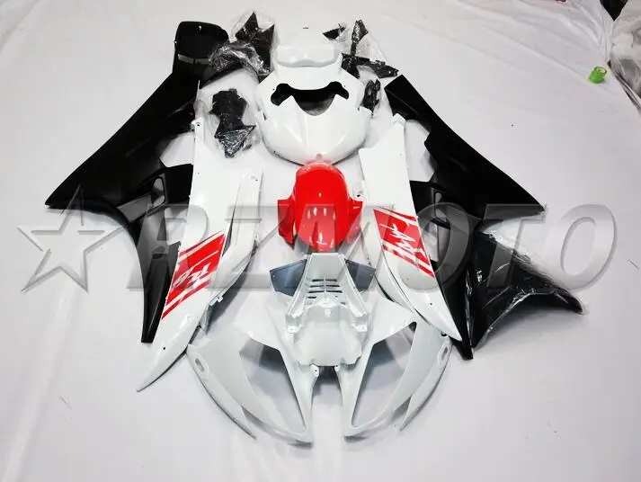 

4Gifts New ABS Full fairing kits for YAMAHA YZF-R6 2006 2007 fairings set YZF R6 06 07 Injection Mold custom white red black
