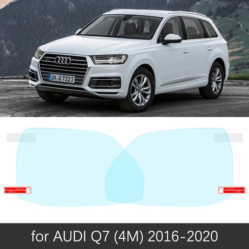 Для Audi Q7 4M полное покрытие зеркало заднего вида противотуманная пленка непромокаемая противотуманная пленка фольги чистые автомобильные аксессуары - Название цвета: Audi Q7 4M 2016-2019