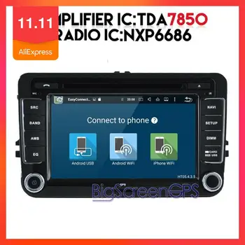 

7 Inch 2 Din Android 9.0 Car DVD Player GPS Navi Stereo For VW/Skoda/Golf/Polo AUX Rds Radio GPS Wifi DAB+Headunit Multimedia
