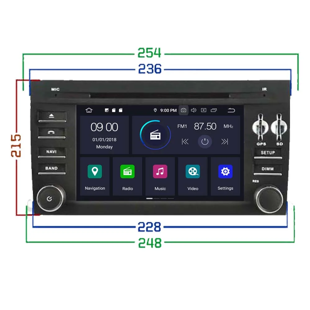 Clearance RoverOne Car Multimedia Player For Porsche Cayenne & Cayenne S & Cayenne Cayenne GTS 2003-2010 Android 9.0 Radio DVD Navigation 2 Clearance RoverOne Car Multimedia Player For Porsche Cayenne & Cayenne S & Cayenne Cayenne GTS 2003-2010 Android 9.0 Radio DVD Navigation 2