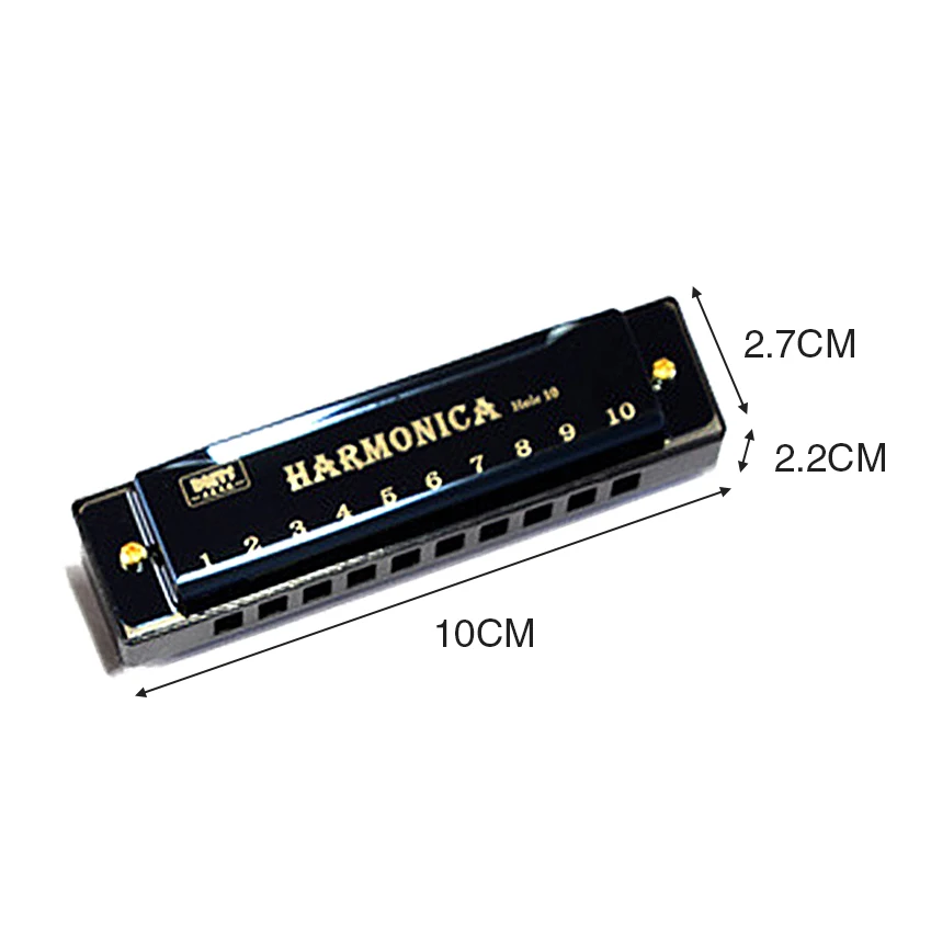 

Titanium Copper Core Harmonica C Key 10 Holes 20 Tones Blues Harmonica Perfect for Beginners Professional Students Kids