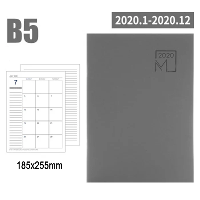 Notebook Agenda Planner Diary Meeting Book Girl School Stationery Monthly Plan Supplies FKU66