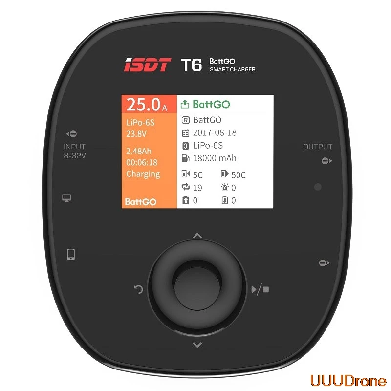 ISDT T6 BattGo 780 Вт 35A Смарт ЖК-батарея баланс зарядное устройство Dis зарядное устройство для Lipo LiHv NiMH батарея
