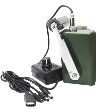 

Hand Crank Generator High Power Charger for Outdoor Mobile Phone Computer Charging 30W/0-28V with USB Plug