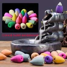 Аромат нежная Лаванда шишки форма для буддистов, йогов помощь сна Благовония из сандалового дерева рабочего стола Жасмин Роза зеленый чай Релакс дома