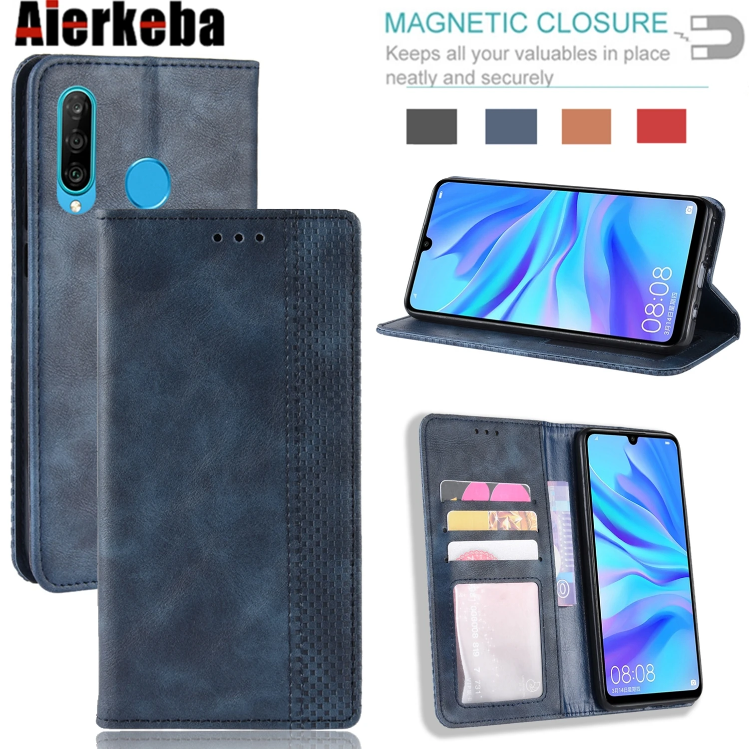 Кожаный чехол книжка для Huawei P Smart Plus Z Mate30 Pro Y5 Y6 Y7 Y9 Prime 2019 Honor 20i 10i 10 Lite 8A кошелек с