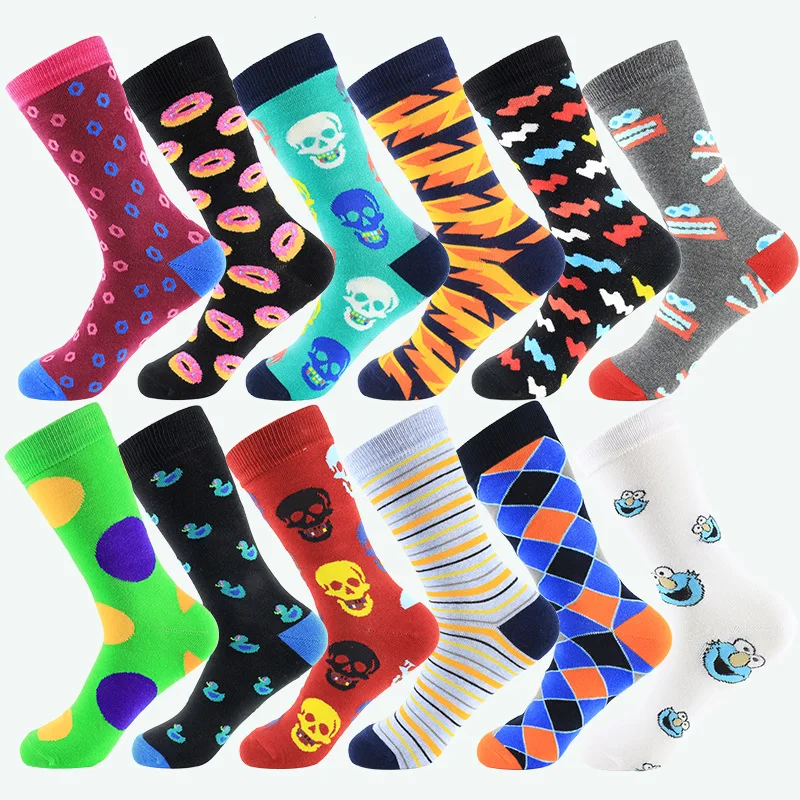 

New Winter Personality Graffiti Bump Color Series In The Tube Socks