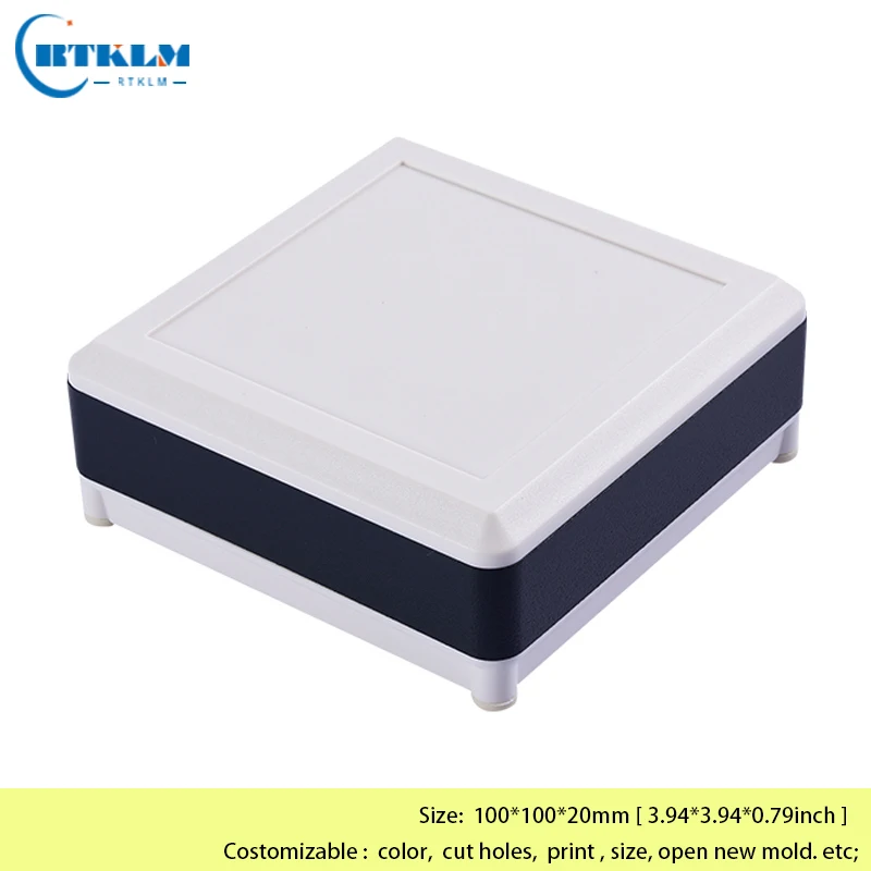 Aluminum project box instrument case aluminium amplifier enclosure DIY juntion box electrical distribution box 100*100*20mm