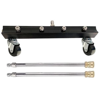 

13Inch Pressure Washer Undercarriage Cleaner, Under Car Water Broom with 2 Pressure Washer Extension Wands