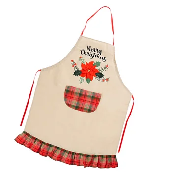 

1Pc Attractive Practical Durable Apron Kitchen Apron Oil-Proof Apron Cooking Apron for Christmas Home Kitchen