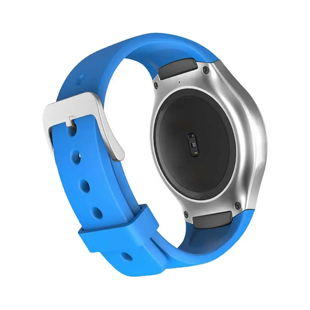 Сменный ремешок для часов спортивные часы ремешок для samsung Galaxy gear S2 R720 R730 ремешок на запястье мягкий силиконовый браслет - Цвет: Blue