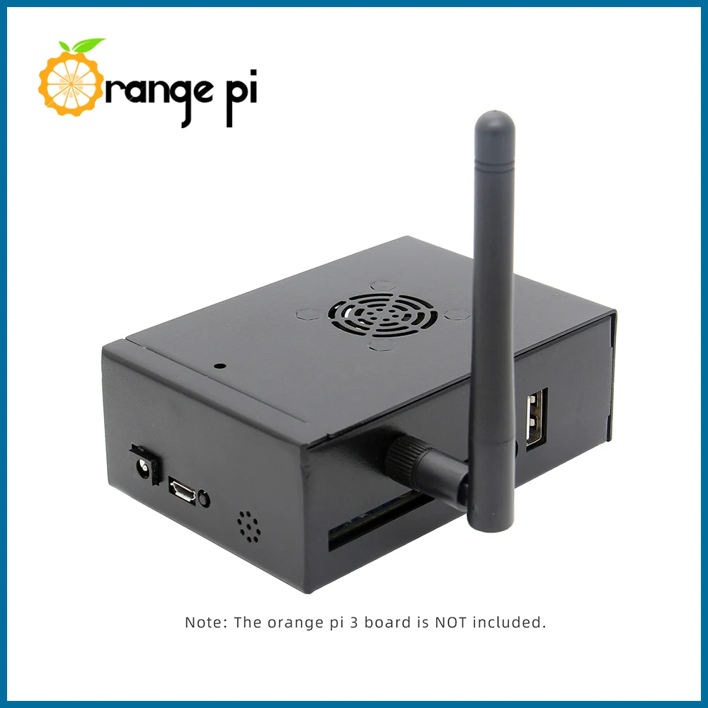 Металлический чехол S ROBOT Orange Pi 3 с охлаждающим вентилятором защитный
