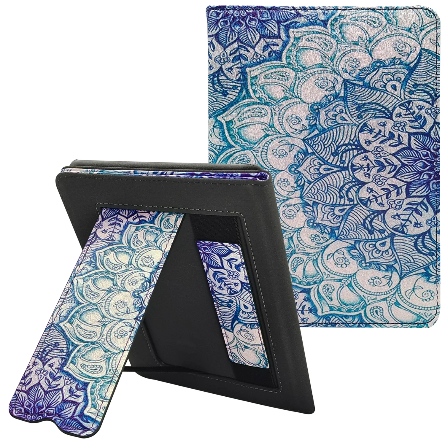 Stand Case Dobrável para Kindle 10th Generation2023 Capa de Couro pu Auto Wake Alça de Mão para Dormir Tudo Novo J9g29r