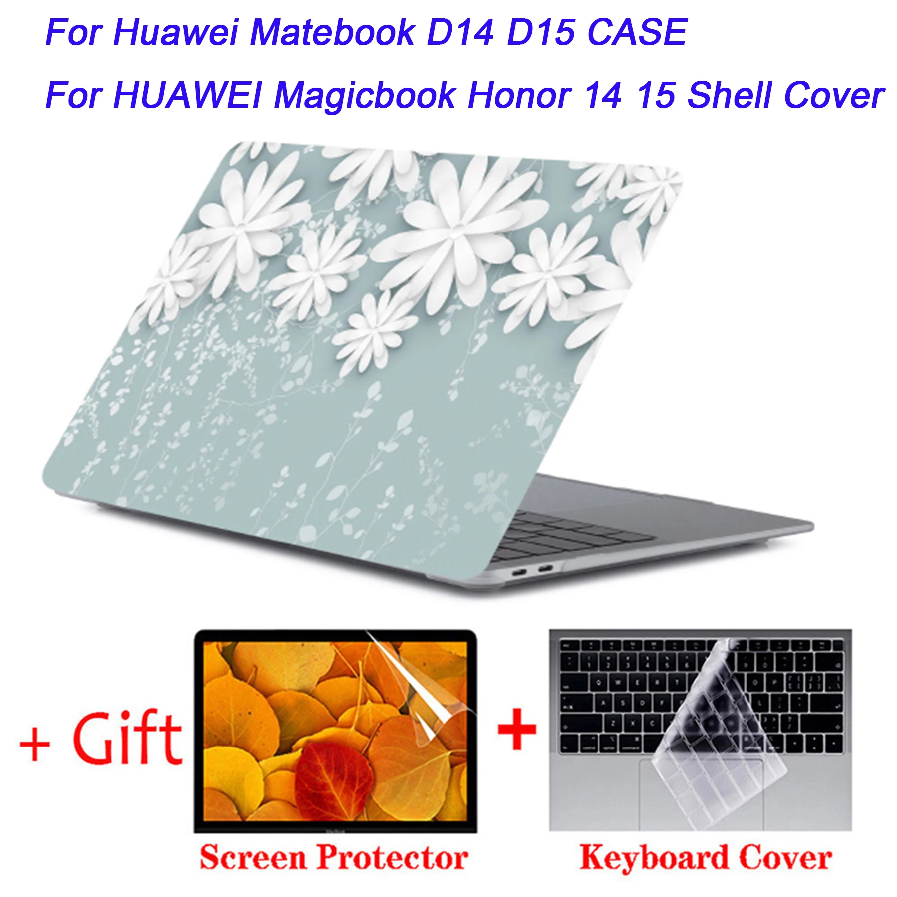 Per Huawei Matebook D14 D15 Modello Di Stampa 3D Shell Cover Borsa Per Laptop Per Huawei Magicbook Honor X 14X15 2023 Nuova Custodia Per Laptop