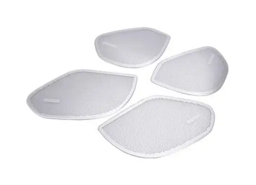 

For Jaguar F-Pace f pace 2016 Car Styling Chrome Accessories Aluminum Alloy Car Door Speaker Cover Trim Sticker 4pcs/set