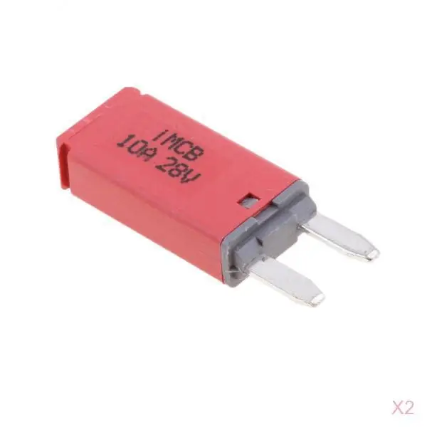 2 Pack Car ATM Mini Blade Fuse Kit Circuit Breaker Manual Reset