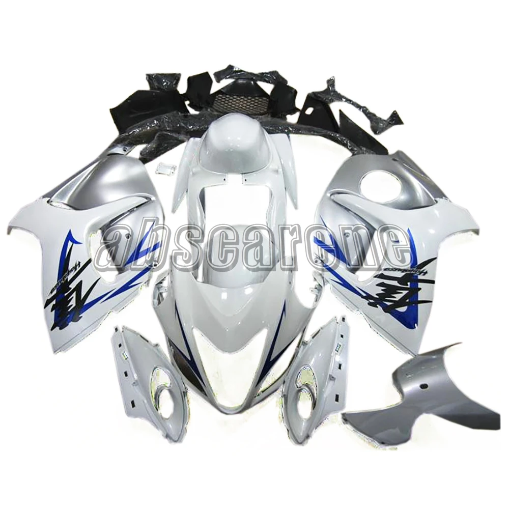 Полный комплект обтекателей для Suzuki GSXR1300 Hayabusa 2008- 09 10 11 12 13 14 15 16 ABS пластик Кузов глянцевый белый серебристый синий