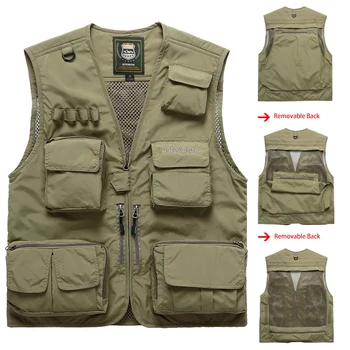 

Outdoor brand mountaineering vest men's vest vest multi-pocket unloading net photography photography military coat