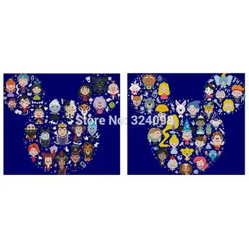 

mouse head cartoon patterns Counted Cross Stitch 11CT 14CT DIY Chinese Cross Stitch Kits Embroidery Needlework Sets