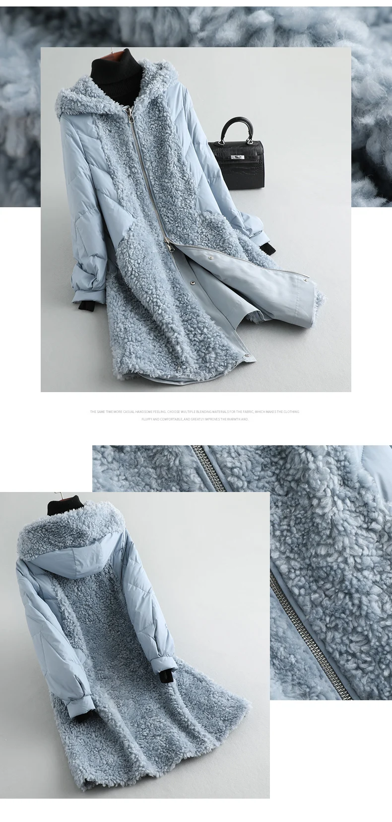 PUDI A59234, женская зимняя теплая куртка из полиэстера и натуральной шерсти с мехом, маленькое пальто из верблюжьего меха для девочек, Женская длинная куртка, пальто