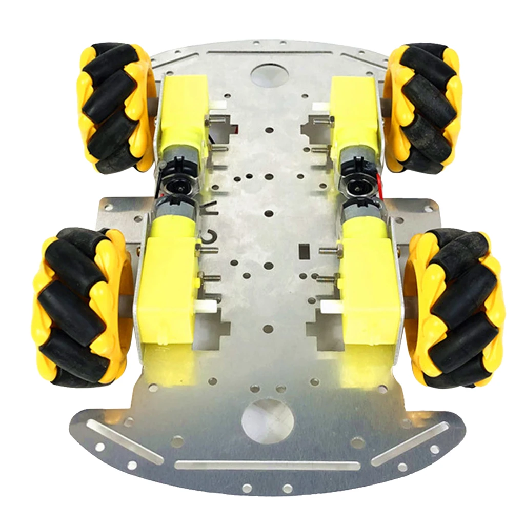 60mm Omni Mecanum Wheel Robot Car Chassis Kit with 4pcs Mecanum Wheel TT Motor