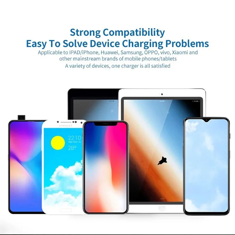 USB Smart Lightning зарядное устройство в режиме реального времени динамический Интеллектуальный ЖК-цифровой дисплей автоматическое распознавание быстрой зарядки QC 3,0