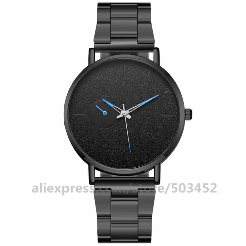 100 шт./лот без логотипа 920449 Horloges мужские часы из нержавеющей стали Простые Модные