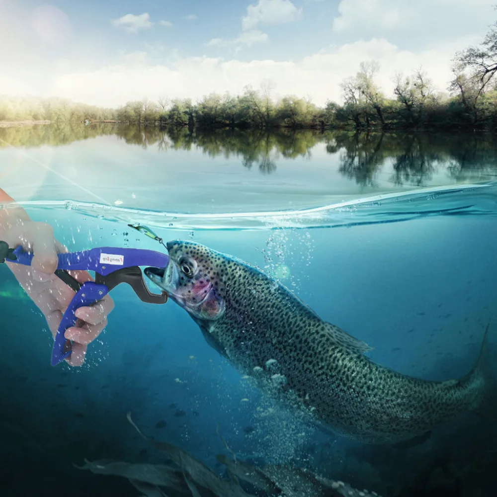 Portable Fish Lip Fish Grip Tool Fish Control Outdoor Fishing Tool 6 Inch Floating Fish Gripper #4C11 (4)