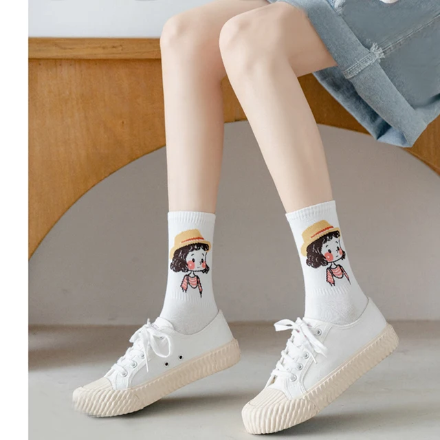 Ins Fashion Pinkycolor Women Socks Girls New Street Sports Warmer Thicken Spring Solid Colorful Middle Tube Soft free shipping Girl