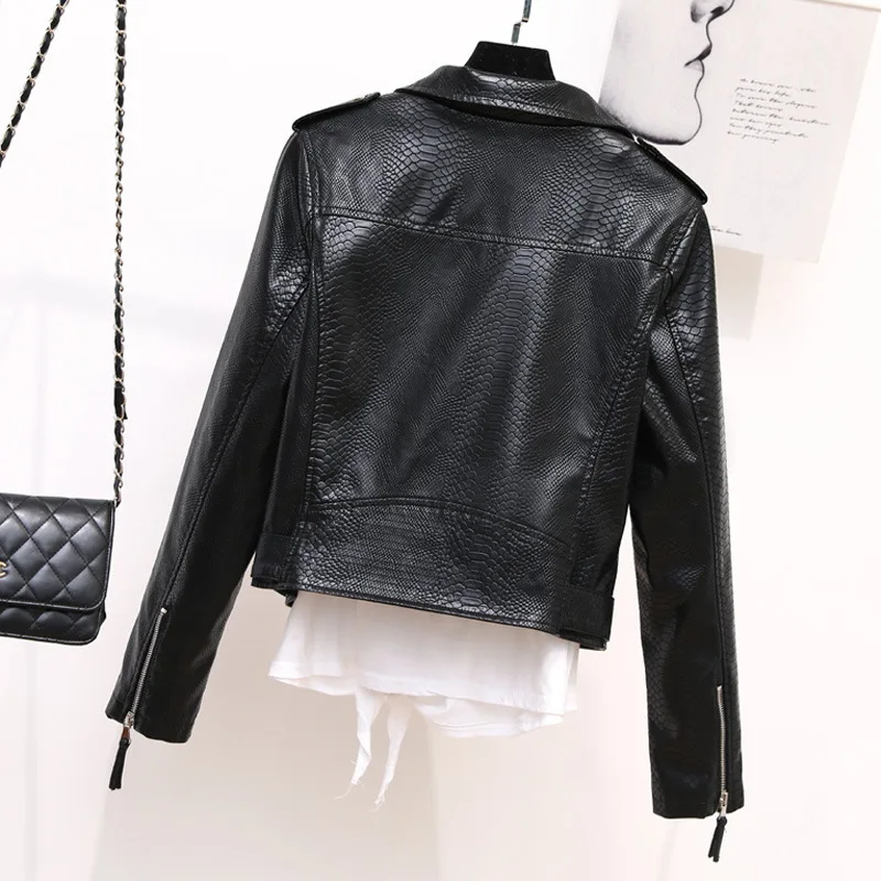 

Faux PU Leather Coat Female Autumn Jacket Women Clothes 2020 Women's Leather Jacket Korean Vintage Tops Veste Cuir Femme ZT4545