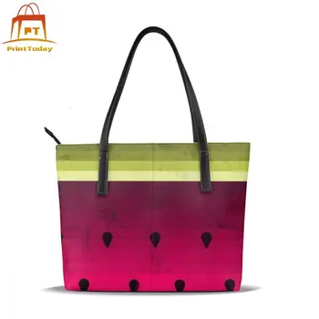 

Watermelon Handbag Watermelon Top-handle Bags Teen Oversized Leather Tote Bag Trending Pattern Women Handbags