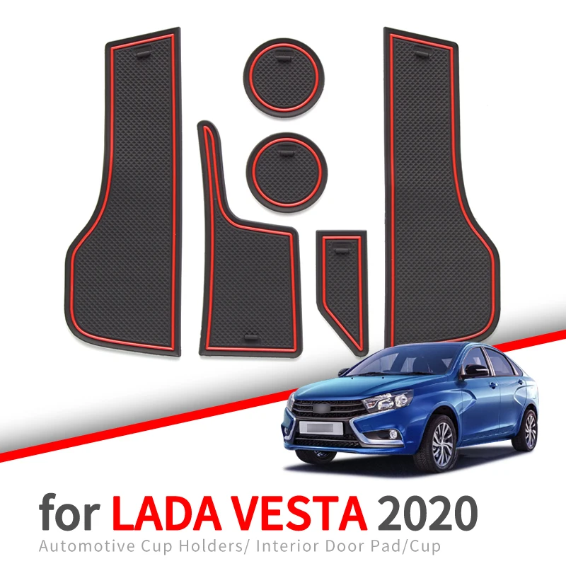 Противоскользящие коврики ZUNDUO для Lada Vesta 2015 ~ 2020 резиновые подставки аксессуары 6