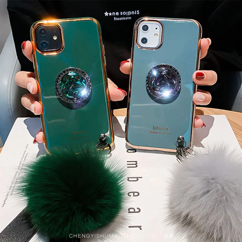 Роскошный модный чехол для телефона iphone 11 Лот pro max x xr xs 8 7 6 6s plus с ремешком и
