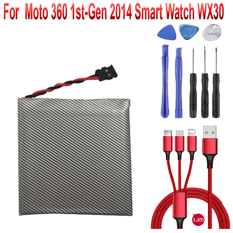 420 мАч WX30 SNN5951A Сменный аккумулятор для Motorola Moto 360 1st Gen 2014 Аккумуляторы умных часов +