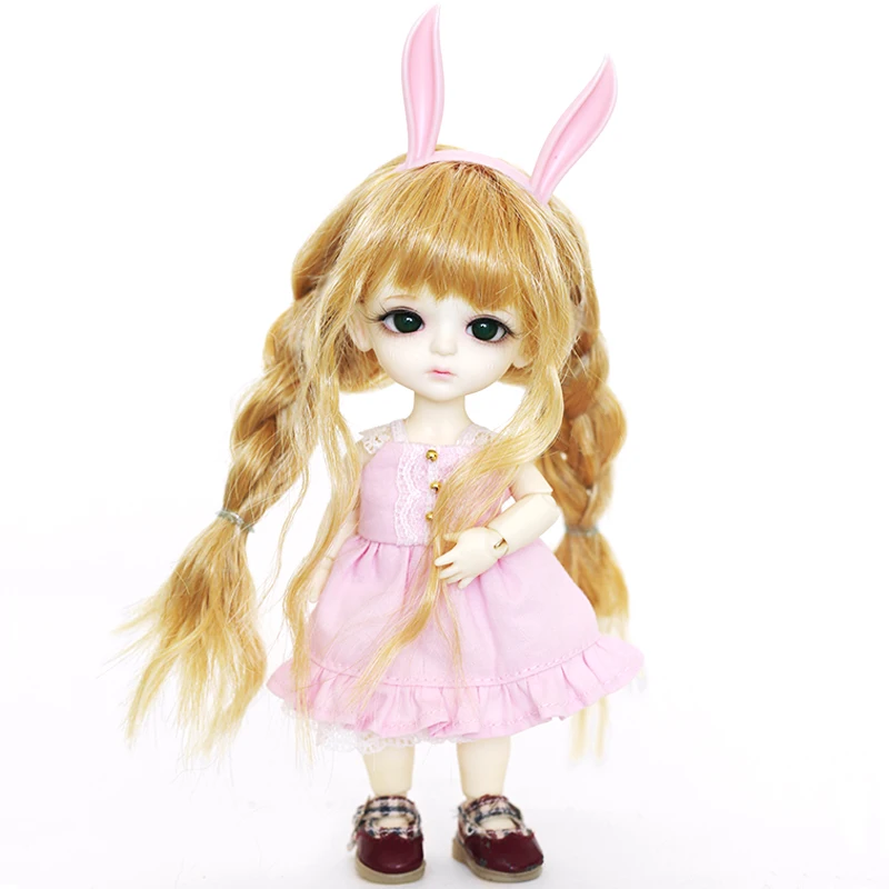M0163 children handmade toy 1/8 Doll clothes BJD/SD doll props Accessories colorful Little maid dress 1pcs