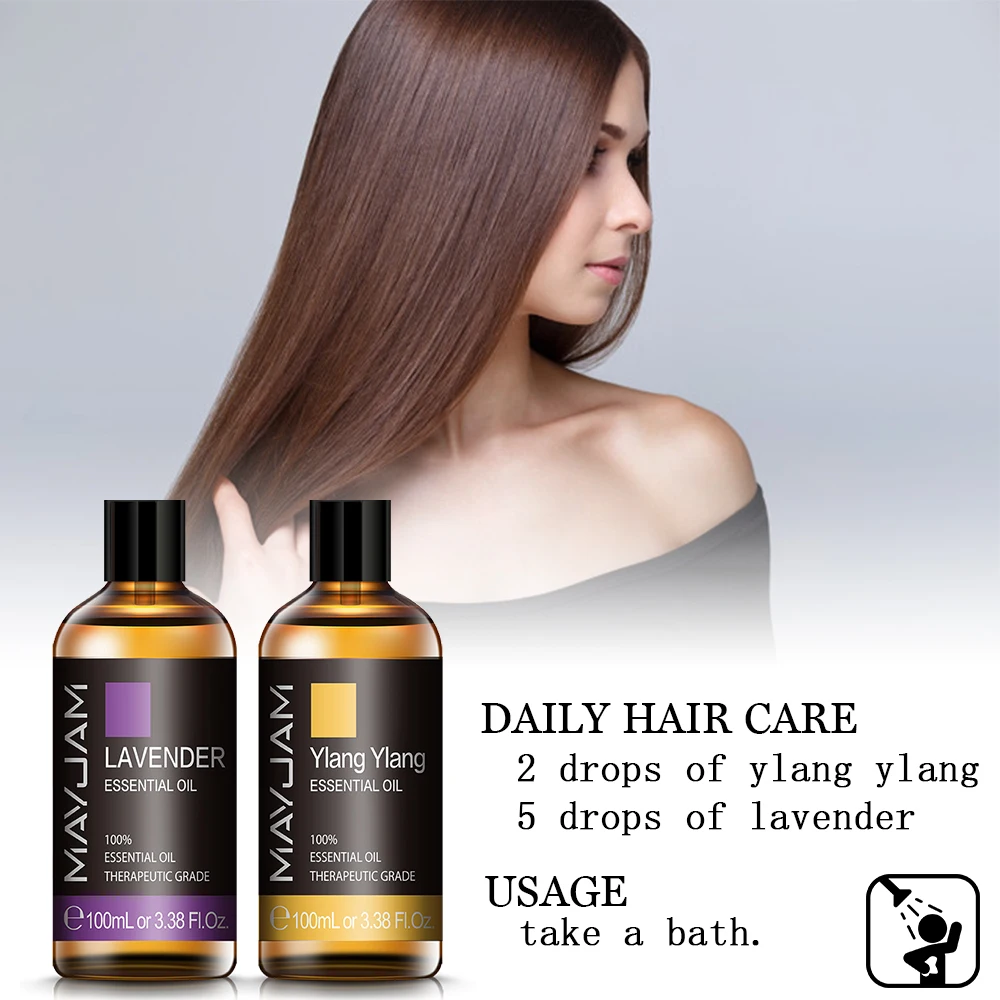 MAYJAM 100ML Essential Oils For Hair Care Massage Candle Making DIY