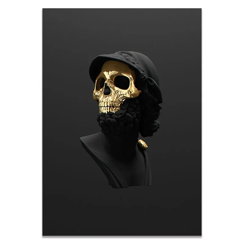 abstract gold and white